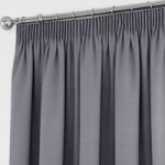 Tyla Denim Blackout Pencil Pleat Curtains Denim