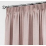 Tyla Pink Blackout Pencil Pleat Curtains Pink