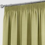 Tyla Green Blackout Pencil Pleat Curtains Green
