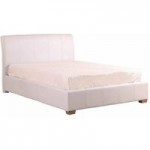 Rimini Faux Leather Ottoman Bed Frame White