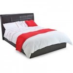 Texas Faux Leather Bed Frame Black