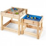Plum Sandy Bay Wooden Sand Pit and Water Table Natural