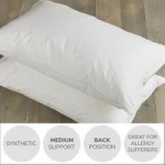 Dorma Sumptuous Down Like Medium-Support Pillow Pair White