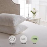 Dorma Sumptuous Down Like Firm-Support Pillow Pair White