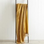 Cotton Dot 130cm x 180cm Throw Ochre (Yellow)