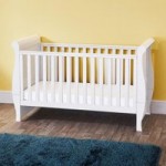 Oxfordshire Sleigh White Cot Bed White