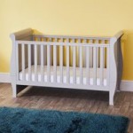 Oxfordshire Sleigh Grey Cot Bed Grey