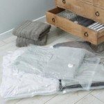 Set of Two Vacuum Travel Roll Storage Bags Clear