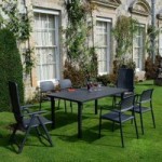 Libeccio 6 Seat Extendable Dining Set Grey