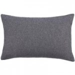 Rectangular Barkweave Charcoal Cushion Charcoal