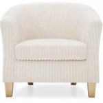 Melton Jumbo Cord Tub Chair – Cream Cream
