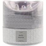 Hygge Soft Suede Multi Wick LED Candle Grey
