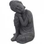 Grey Buddha Crouching Grey