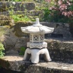 Antique Stone Effect Pagoda Low White