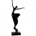 Mocha Margot Dancer Iron Figurine Brown