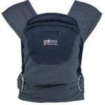 Caboo +Organic Striped Cotton Multi Position Midnight Baby Carrier Blue