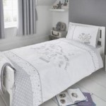 Disney Dumbo Cot Bed Duvet Cover and Pillowcase Set Grey