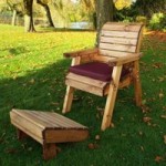 Charles Taylor Wooden Cushioned Lounger Natural