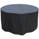 Garland 4 and 6 Seater Polyester Round Black Table Cover Black
