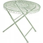 Old Rectory Round Folding Table in Green Green