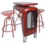 Fallen Fruits Tractor Table in Red Red