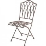 Fallen Fruits Old Rectory Foldable Metal Chair Brown