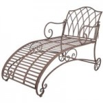 Fallen Fruits Old Rectory Metal Lounge Chair Brown
