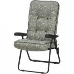 Glendale Country Teal Deluxe Recliner Chair Black