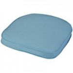 Glendale Standard D Shaped Placid Blue Cushion Seat Pad Blue