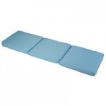 Glendale 3 Seater Bench Cushion Seat Pad in Placid Blue Blue
