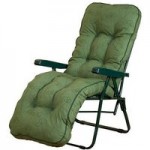 Glendale Relaxer Chair in Green Check Green