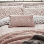 Emma Willis Leopard Foil Print Cushion Pink