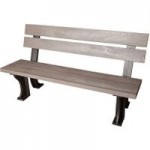 Armless Grey Bench Grey