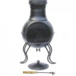 Gardeco Roxie Small Steel Chiminea Black