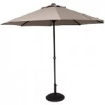 Easy Up 2.7m Taupe Parasol Brown