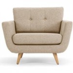 Isabella Fabric Armchair – Natural Beige