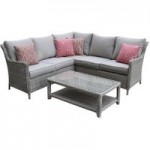 Royal Craft Seychelles Rattan Corner Sofa Set Grey