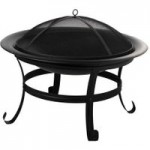 La Hacienda Boston Steel Fire Pit Black