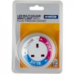 3 Colour Auto Safety LED Night Light White