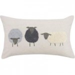 Rectangular Sheep Cushion Natural