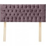 Dunelm Velvet Chesterfield Headboard Amethyst (Purple)