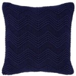Bianca Cotton Soft Knit Navy Cushion Blue