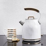 Dunelm 1.7L Marble Jug Kettle Black & White