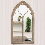 Eaton Cream Garden Window Mirror Cream