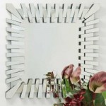 Square Starburst Wall Mirror Clear