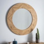 Milano Rustic Oak Wall Mirror Natural
