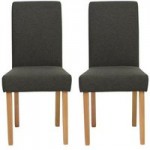 Erin Pair of Dining Chairs – Charcoal Charcoal