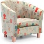 Americano Tub Chair – Multicoloured Cream