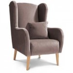 Shelby Plush Chair Lilac