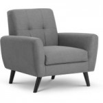 Ashby Compact Retro Chair – Grey Grey